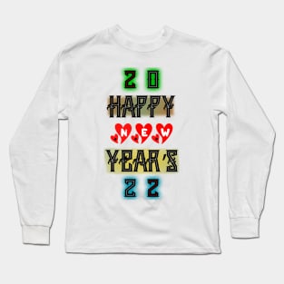 happy new year's 2022 for couple Long Sleeve T-Shirt